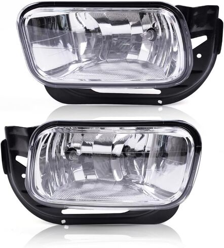 G-PLUS Bumper Fog Lights Lamps Compatible with GMC Sierra 1500 2500 HD 3500 2003-2006/2007 Sierra Classic(Not fit for Denali|C3 Models),Clear Lens 15190984, 15190985, GM2592154, GM2593154 Left & Right in Saudi Arabia