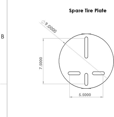 ATV UTV Spare Tire Mount 17" Fits Standard 2" Hitch U-4047 High-Clearance Hitch Spare Tire Carrier for UTVs, ATVs, Trucks & SUVs | Made in USA Quick Release Post Rust-Resistant Steel in Saudi Arabia
