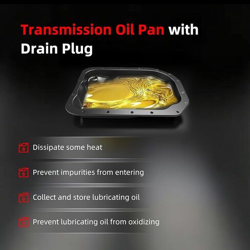 وعاء زيت ناقل الحركة مع قابس تصريف، لـ 4L80E Silverado/Express/Suburban، لـ GMC Sierra/Savana/Yukon، لـ Isuzu NPR 1997-2009، لـ Cadillac Escalade 2002-2003، وعاء الزيت OE # 265-810 in Kuwait