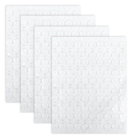 400pcs 10mm Adhesive Dots, 10mm/0.4" Reusable Double Sided Adhesive Dots Clear Removable Round Stickers Suitable Sticky Tape for Crafts Pictures Balloons Posters Dolls in Saudi Arabia