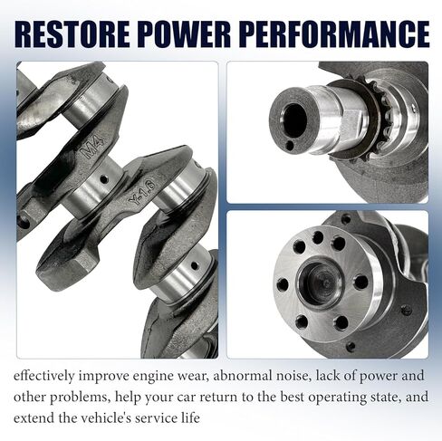 G4FD 1.6L Engine Rebuild Kit with Crankshaft, Connecting Rods & Timing Chain Kit – Fit for Hyundai Accent Veloster 2012-2017, Fit for Kia Rio Soul 2012-2017 – Replaces 23110-2B610 23510-2B010 in Kuwait