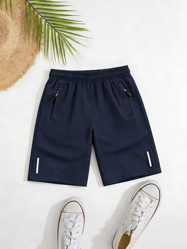 1-Pack Boys' Casual Athletic Shorts for Teens, Lightweight Sports Shorts Gym Darkblue in Saudi Arabia