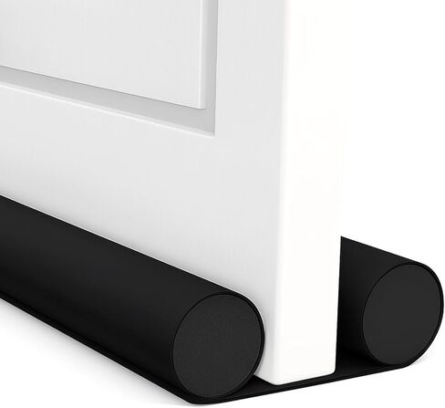 Door Draft Stopper, 32"-38" W Weather Stripping Draft Stopper for Bottom of Door - Noise Blocker Black Gap Stoppers Door Draft Guard for Bathroom, Home, Diningroom in Kuwait