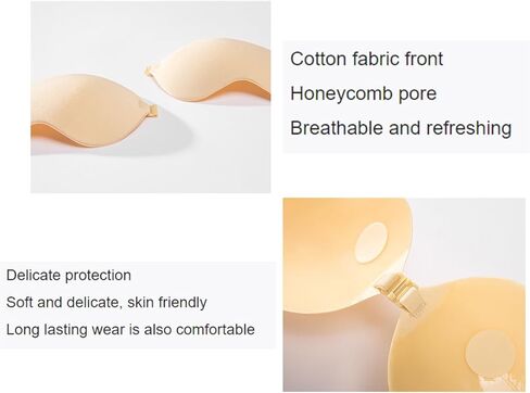 Sticky Invisible Bra, Breast Patch, Nipple Patch, Mango Cup Invisible Bra, 2 Pairs of Bras and 2 Pairs of Nipple Covers (A Cup) in Saudi Arabia