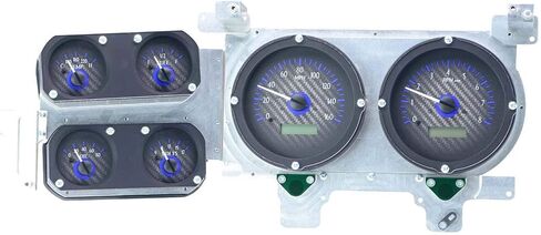 Dakota Digital 73-87 Chevy Truck VHX System, Carbon Fiber Face - Blue Display in Saudi Arabia