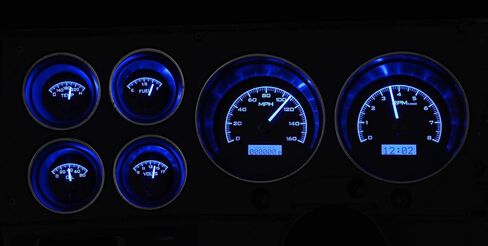 Dakota Digital 73-87 Chevy Truck VHX System, Carbon Fiber Face - Blue Display in Saudi Arabia
