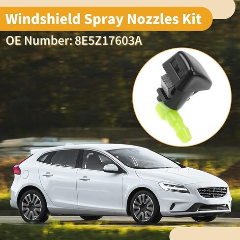 طقم فوهة غسالة الزجاج الأمامي لسيارة Ford Fusion 2008-2012 No.8E5Z17603A مع موصل خرطوم جوانات، موصل خرطوم مستقيم خرطوم السوائل in Kuwait