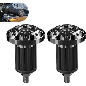 2 PCS Motorcycle Handlebar End Plugs, Anti-Drop Wear-Resistant Alloy Handlebar Grip End Caps, Decor & Protection, for Bikes Scooters Motorcycles (Gold) in Saudi Arabia