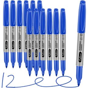 مجموعة أقلام تحديد سوداء دائمة ذات نقاط دقيقة، مجموعة أقلام تحديد ذات أطراف دقيقة، سريعة الجفاف ومقاومة للبهتان، تعمل على الخشب والبلاستيك والورق والمعادن للفصول الدراسية والمكتب والمنزل، 30 قطعة in Kuwait