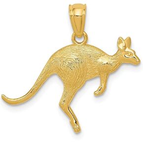 قلادة كانجارو من الذهب الأصفر عيار 14 قيراط، هدية للنساء in Kuwait