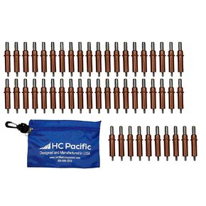 50 Each C1/8 Cleco Fasteners and Pouch (Drill Size 30,Grip 0-1/4 inch ) Made in USA in Saudi Arabia
