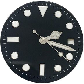 Wikene 1Pcs 29mm Blue Luminous Watch Dial + Green Luminous Hands Watch Face Replacement Accessories Set for 8215/8200/821A/2813 Movement in Kuwait