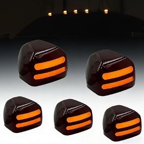 5 قطع من مصابيح LED بيضاء لسقف الكابينة متوافقة مع 1999-2016 F250 F350 F450 F550 و2004-2017 F650 F750 ملحقات شاحنة التخليص العلوي ومصابيح الجري المدخنة in Kuwait