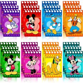 لوازم حفلات أعياد الميلاد من الفأر، 24 قطعة من دفاتر الملاحظات الصغيرة لهدايا حفلات أعياد الميلاد ميكي، حشو حقائب جودي، مكافآت الفصل الدراسي، 8 أنواع in Kuwait