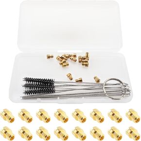 Windance 16pcs High Precision Carb Main Nozzle, Brass Carburetor Main Jet Kit Fit for GY6 49cc 50cc 80cc 100cc 139QMB 139QMA PZ19 Carburetor with 10 pcs Cleaning Needles Brushes (#80 - #118) in Kuwait