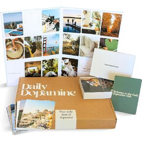Daily Dopamine Vision Board Kit for Ambitious People- Foldable Mood & Dream Board for Manifestation, Visualization & Goal Setting|125 Aesthetic Photo & 25 Empowering Quote Cards| Vision Board Supplies in Kuwait