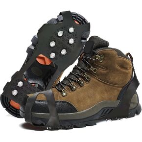 مرابط الجليد للأحذية والأحذية طويلة الرقبة، مرابط الجر من الفولاذ المقاوم للصدأ، مقابض الثلج الجليدي في الشتاء في الهواء الطلق مضادة للانزلاق للمشي لمسافات طويلة، صيد الأسماك على الجليد، التسلق in Kuwait
