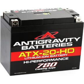 مضاد الجاذبية ATX20-HD. بطارية ليثيوم عالية الأداء للدراجات النارية وبطارية Powersport، 12 فولت 15 أمبير، المجموعة 20، ATV، Quad، UTV، Jet Ski، PWC، جزازة العشب، مولد - هوندا، هارلي، فيكتوري، هندي in Kuwait