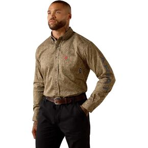 ARIAT Men's FR Gehrig Logo Work Shirt in Saudi Arabia