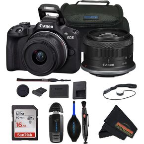 Canon EOS R50 Mirrorless Vlogging Camera (Black) w/RF-S18-45mm F4.5-6.3 is STM Lens (Renewed) in Saudi Arabia