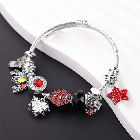 سوار ساحر عتيق قابل للتعديل - سوار مفتوح مع اختيار الجيتار، النرد والسحر الرمزي، هدية مجوهرات ريترو للنساء والرجال، هدايا عيد الحب، حشو سلة عيد الفصح in Kuwait