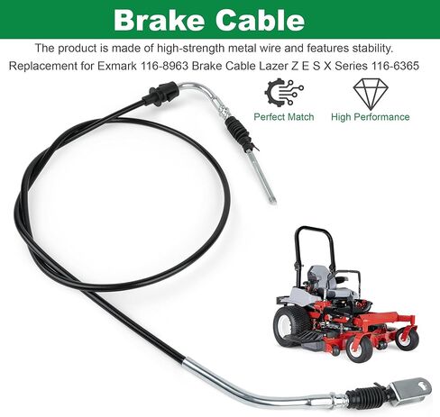 116-8963 Brake Cable Compatible with Exmark E-Series Lazer Z, S-Series Lazer Z, X-Series Lazer Z 116-6365 in Kuwait