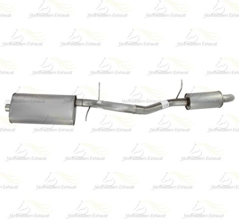 Exhaust Muffler and Tail Pipe Kit Compatible for Chevy Tahoe 2007-2014 5.3L | Stainless Steel | Northeastern Exhaust | Free Clamps and Hanger Included | Direct-Fit Replacement in Saudi Arabia