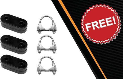 Exhaust Muffler and Tail Pipe Kit Compatible for Chevy Tahoe 2007-2014 5.3L | Stainless Steel | Northeastern Exhaust | Free Clamps and Hanger Included | Direct-Fit Replacement in Saudi Arabia