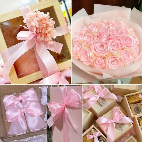 Satin Ribbon 1 inch Sage Green Ribbon 25 Yards Silk Dusty Sage Ribbons for Crafts, Christmas Ribbon Gift Wrapping Bows Floral Bouquet Cake Wedding Invitation Card Party Decor in Kuwait