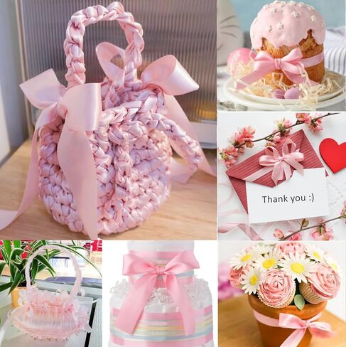 Satin Ribbon 1 inch Sage Green Ribbon 25 Yards Silk Dusty Sage Ribbons for Crafts, Christmas Ribbon Gift Wrapping Bows Floral Bouquet Cake Wedding Invitation Card Party Decor in Kuwait