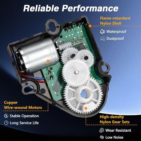 مشغل باب مزيج HVAC مناسب لسيارة Chevy GMC 1994-2014، محرك مشغل الباب للتحكم في درجة الحرارة من جانب السائق والراكب مناسب لاستبدال Silverado Sierra Yukon Escalade # 89018365 52402588 in Kuwait