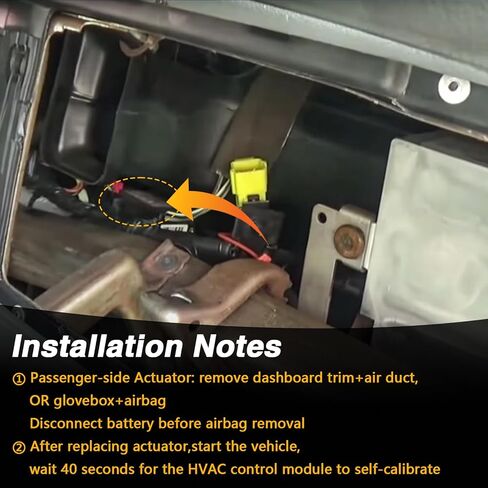 مشغل باب مزيج HVAC مناسب لسيارة Chevy GMC 1994-2014، محرك مشغل الباب للتحكم في درجة الحرارة من جانب السائق والراكب مناسب لاستبدال Silverado Sierra Yukon Escalade # 89018365 52402588 in Kuwait