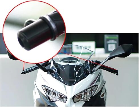 دراجة نارية قبضة بار نهاية الوزن التوازن ل Kawa & Saki ل Nin & ja 250 300 400 600 1000 ZRX1200 ZX10R ZX9R ZX14R ZX6R ZX25R Z900 المقاود المقابس in Saudi Arabia
