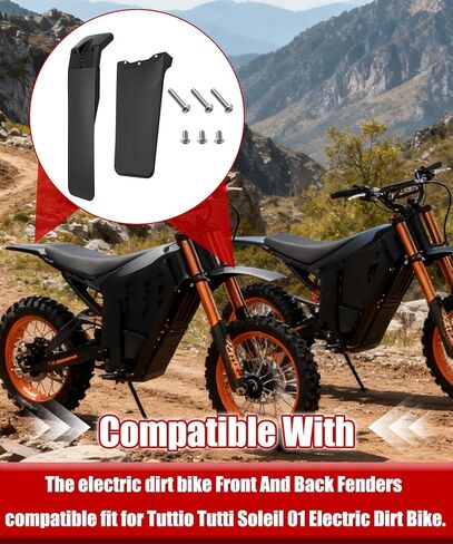 Front & Back Electric Bike Dirt Bike Fenders Compatible With Tutti Tutto Soleil 01 Mudguard Splash Mud Guard,Easy To Install in Saudi Arabia