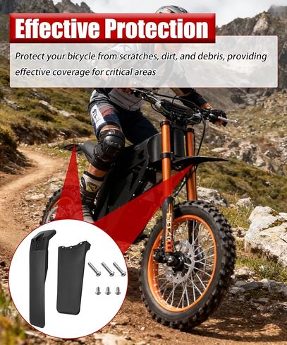 Front & Back Electric Bike Dirt Bike Fenders Compatible With Tutti Tutto Soleil 01 Mudguard Splash Mud Guard,Easy To Install in Saudi Arabia
