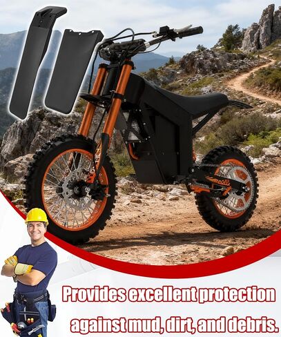 Front & Back Electric Bike Dirt Bike Fenders Compatible With Tutti Tutto Soleil 01 Mudguard Splash Mud Guard,Easy To Install in Saudi Arabia