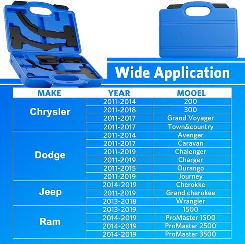 مجموعة أدوات توقيت Pentastar 3.6، أدوات تثبيت عمود الحدبات متوافقة مع VW Chrysler Jeep Ram Dodge Grand Cherokee Wrangler، أدوات توقيت عمود الحدبات 3.6L لـ 10200A 10202A 10369A in Kuwait