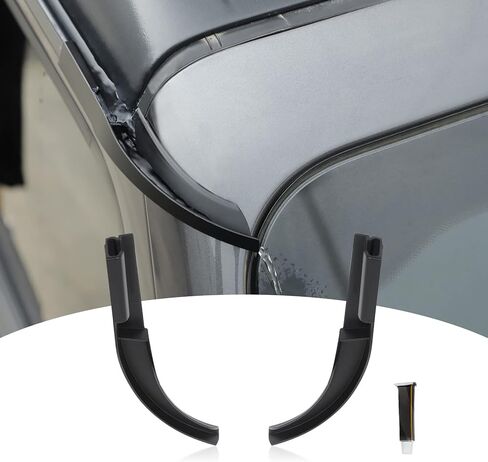 JeCar Hardtop Rain Gutter Extension Upgrade Rain Diverter Exterior Accessories Compatible with Jeep Wrangler 2018-2024 JL JLU & 2020-2024 Gladiator JT in Saudi Arabia