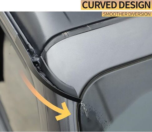 JeCar Hardtop Rain Gutter Extension Upgrade Rain Diverter Exterior Accessories Compatible with Jeep Wrangler 2018-2024 JL JLU & 2020-2024 Gladiator JT in Saudi Arabia