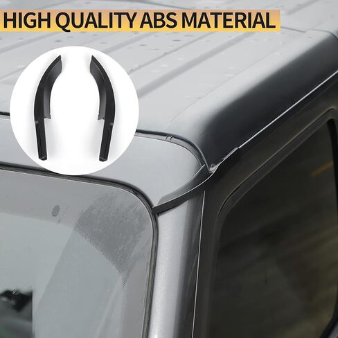 JeCar Hardtop Rain Gutter Extension Upgrade Rain Diverter Exterior Accessories Compatible with Jeep Wrangler 2018-2024 JL JLU & 2020-2024 Gladiator JT in Saudi Arabia