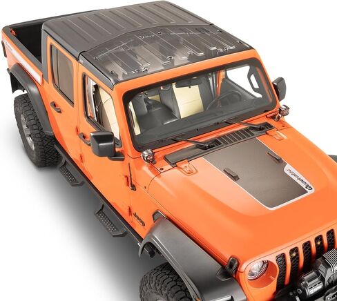 QuadraTop SkyLite Clear Hard Top - Fits 2018-2025 Wrangler JL & Gladiator JT - Panoramic Freedom Top - High-Strength Polycarbonate - UV Protection - Quick Installation - Reduces Wind & Road Noise in Saudi Arabia