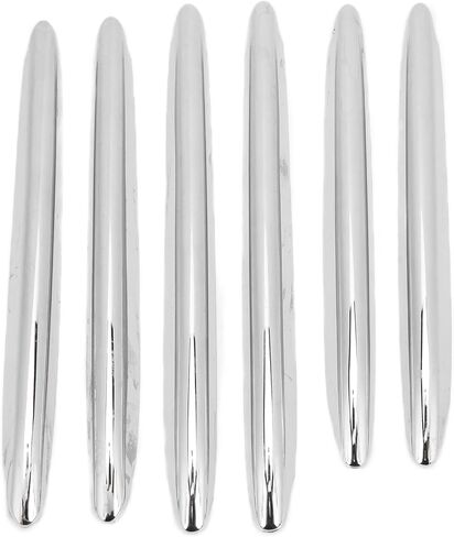 Chrome Car Engine Hood Fit for Vent Grille Cover Trim Parts Replacement for SLK 2011‑2019, Elegant Chrome Plated Exterior Accessories for Car Modification Kit 6pcsSet in Saudi Arabia