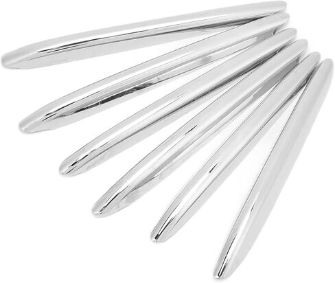 Chrome Car Engine Hood Fit for Vent Grille Cover Trim Parts Replacement for SLK 2011‑2019, Elegant Chrome Plated Exterior Accessories for Car Modification Kit 6pcsSet in Saudi Arabia