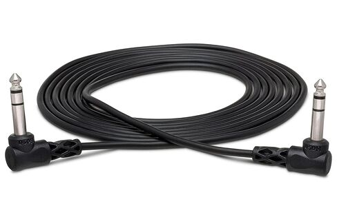 Hosa CSS-103RR Right Angled 1/4" TRS Balanced Interconnect Cable, 3 feet in Saudi Arabia