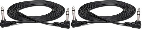 Hosa CSS-103RR Right Angled 1/4" TRS Balanced Interconnect Cable, 3 feet in Kuwait