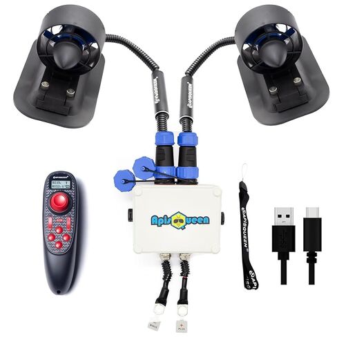 ApisQueen U2 Set 12-16V Brushless Underwater Thruster 3.4Kg(7.5LB) Thrust,with 45A Bi-Directional ESC and Not Waterproof Remote Control for Fishing Boat in Kuwait