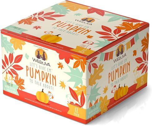 Weruva Classic Dog Food, Let's Give Em' Pumpkin to Talk About Variety Pack, 5.5oz Can (Pack of 12) in Kuwait