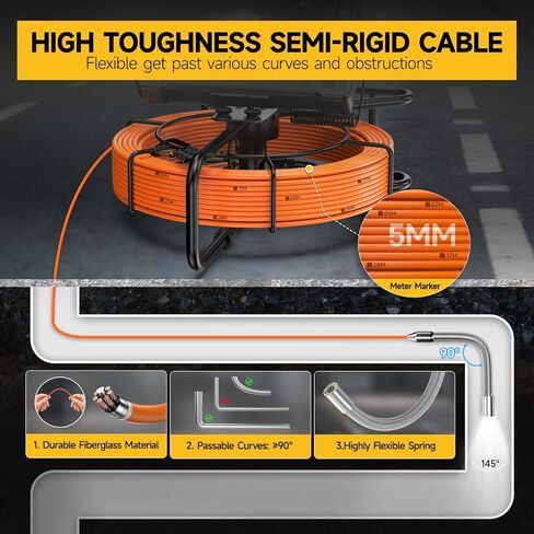 Oiiwak 50FT Industrial Endoscope Replacement Cable in Kuwait