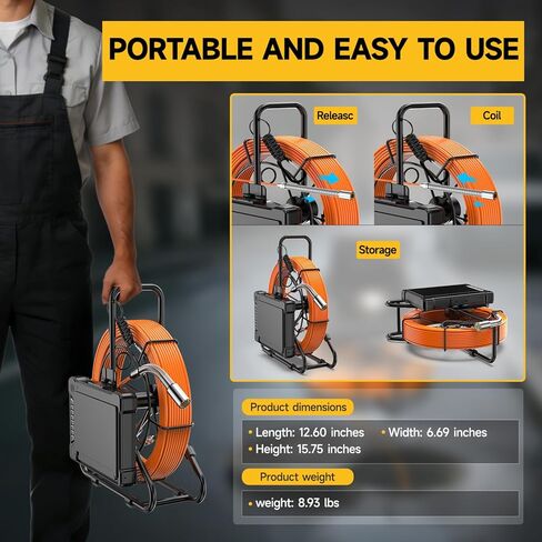 Oiiwak 50FT Industrial Endoscope Replacement Cable in Kuwait