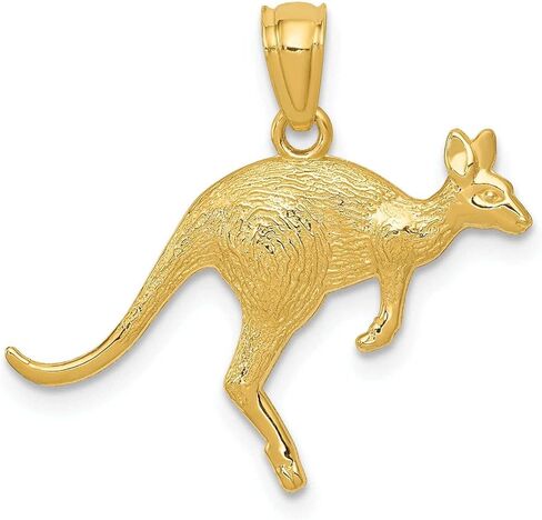 قلادة كانجارو من الذهب الأصفر عيار 14 قيراط، هدية للنساء in Kuwait